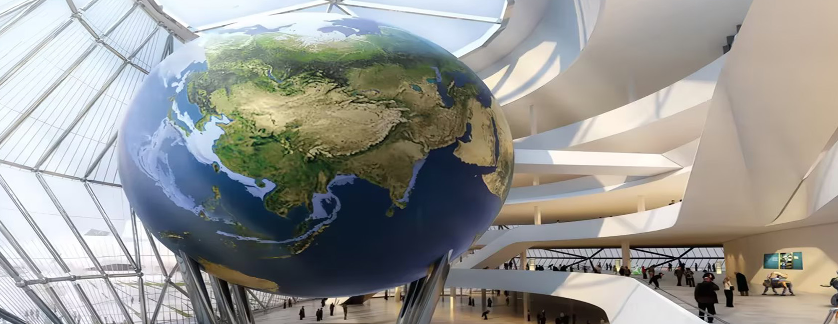 海内最大室内球体屏幕（安徽省科技馆）